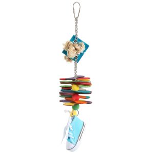 Sneakers Dangler Parrot Toy