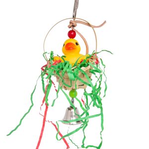 Spring Ducky Basket - Small Parrot Toy