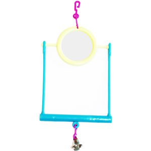 Swing with a Mirror for Small Parrots