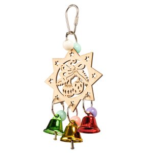 Trio Bell Chiming Star Budgie Toy