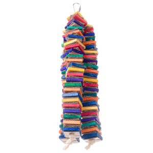 Triple Towers Stacks - Wood & Cardboard Shredding Parrot Toy