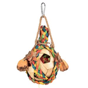 Tropical Woven Pot Preen & Forage Parrot Toy