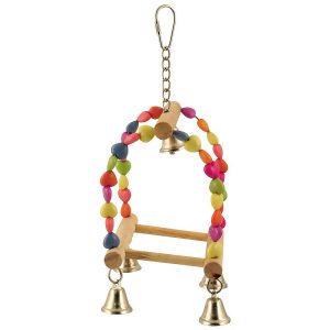 Tweet Heart Birdie Play Pad Parrot Toy with Bells