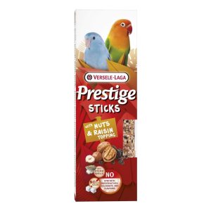 Versele-Laga Prestige Lovebird & Small Parrot Treat Sticks with Nuts & Raisin - 60g
