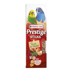 Versele-Laga Prestige Small Parakeet & Budgie Treat Sticks with Eggs & Thyme - 60g