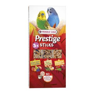 Versele-Laga Prestige Triple Variety Pack Small Parakeet & Budgie Treat Sticks Three Flavours - 90g