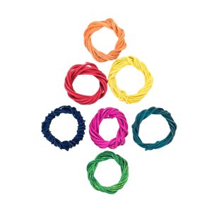 Willow Rainbow Rings Woven Chew Parrot Toy - 7 Pack