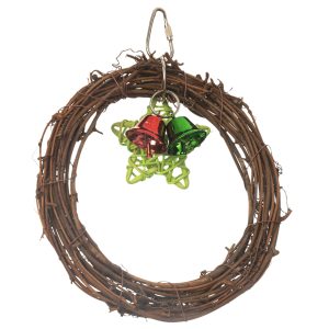 Willow Twist Activity Swinging Parrot Toy with Bells