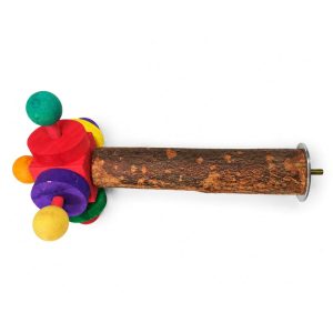 Wooden Twirler Spinning Parrot Perch Toy