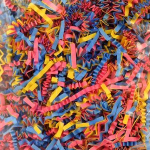 Coloured Crinkle Paper Refill Pack for Preening and Foraging Parrot Toys