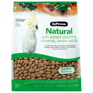 ZuPreem Natural Complete Large Parrot Food Pellets - 3lb